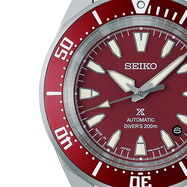 Pre-owned Seiko Prospex Sbdy129 Red Samurai Diver 200m Men's Watch In Box Classic