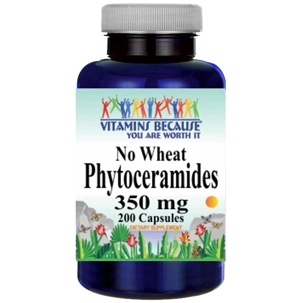 Фитокерамиды 350 мг ***БЕЗ ПШЕНИЦЫ*** 200 капсул из сладкого картофеля ***БЕЗ глютена***