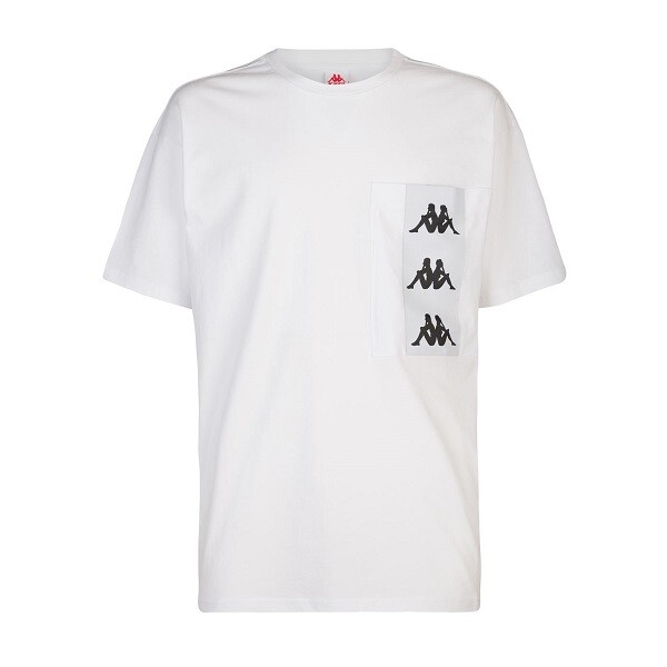 

Футболка Kappa 222 Band 10 Футболка Ewan 3117CMW White Pocket Band Белая, Белый