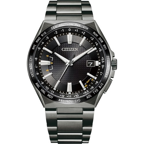 Pre-owned Citizen Attesa Cb0215-51e Act Line World Time Titanium Japan Import