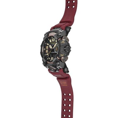 Pre-owned Casio G-shock Master Of Mudmaster Gwg-b1000-1a4jf Bluetooth-equipped Red