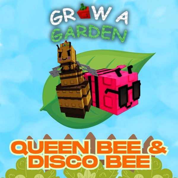 Grow a Garden | Disco Bee & Queen Bee | GAG | Combo Pack 🔥 Fast Delivery 🔥
