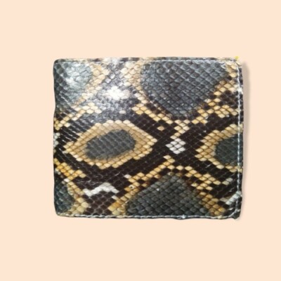 FREE SHIPPING Genuine Python Skin Men's Wallet - Multicolor 4
