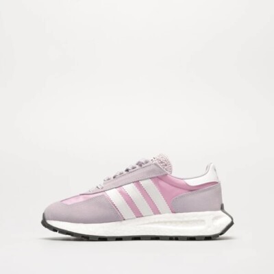 Size 6- Adidas Originals Big Kids Retropy E5, Bliss Lilac/White/ Silver Dawn.