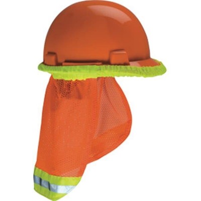 MSA V-Gard Hard Hat Sun Shade, Hi-Vis Orange, 1/Each MSA 10098031 641817020876
