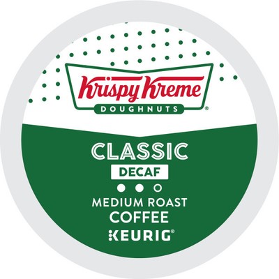 Krispy Kreme Classic Decaf Coffee, Keurig Single Serve K-Cup Pods, 24 Count