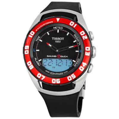 Мужские часы Tissot Sailing Touch с черным циферблатом T0564202705100