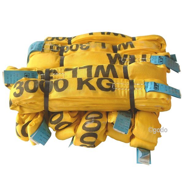 HEDEF Rundschlinge 1t / 1,5m – Bandschlinge Aus Polyester, DIN EN 1492-2, Für Sichere Lastenhebung & Transport