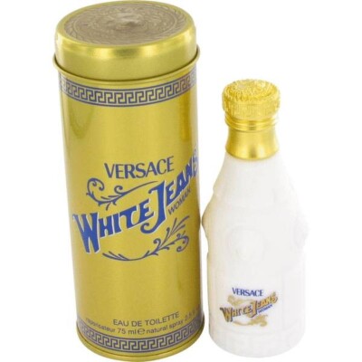 Versace White Jeans Woman for Women 2.5 oz Eau de Toilette Spray Dented Box