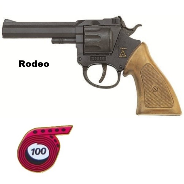 Revolver Rodeo Western Knall-Pistole Kinder Spielzeug 100 SchuÃ Sohni Wicke