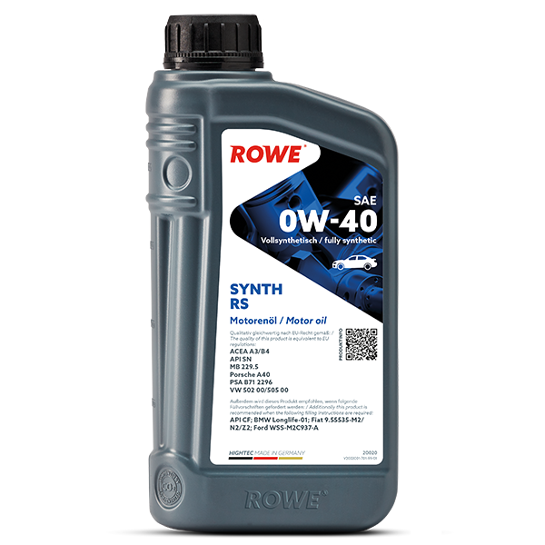 ROWE HIGHTEC SYNTH RS SAE 0W-40 Motorenöl 1 Liter