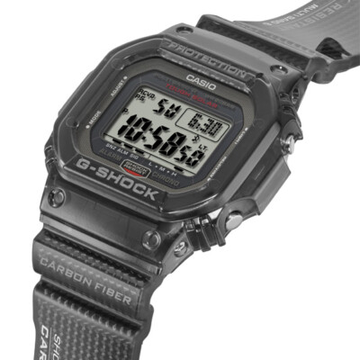 Pre-owned Casio G-shock Men's Watch Gw-s5600u-1jf Origin Solar Radio Carbon Fiber Digital