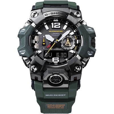 Pre-owned Casio G-shock Master Of Series Mudmaster Gwg-b1000-3ajf Bluetooth Khaki