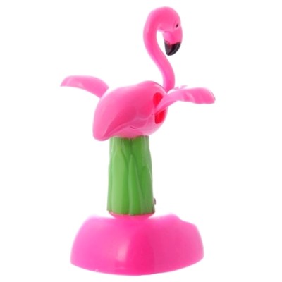 Solar Powered Dancing Pink Flamingo Bobble Head With Moving Wings
