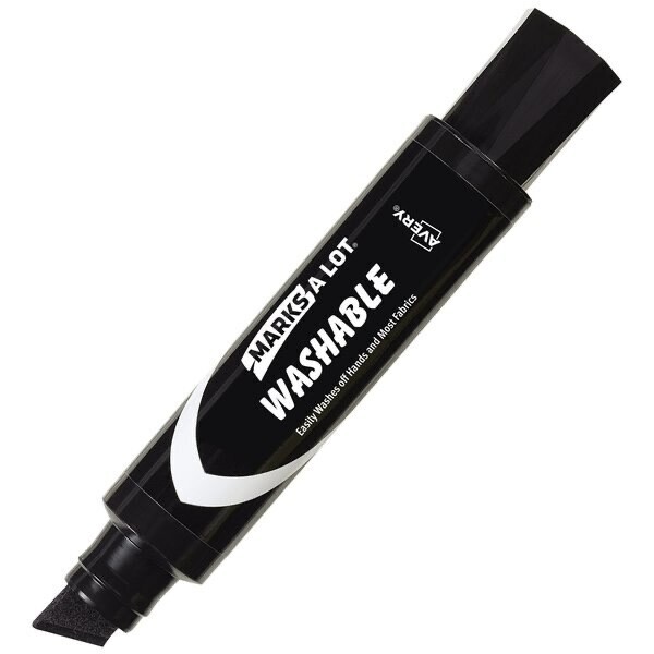AVERY Marks A Lot Jumbo Washable Marker, Chise Pack of 3