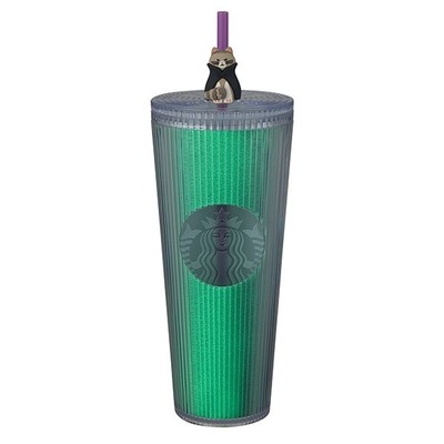 Starbucks Taiwan Halloween purple cold cup with gid effect 24oz