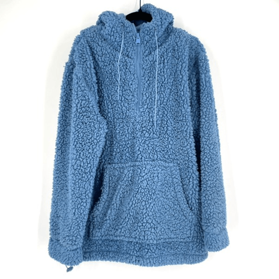 Baby blue cheap sherpa pullover
