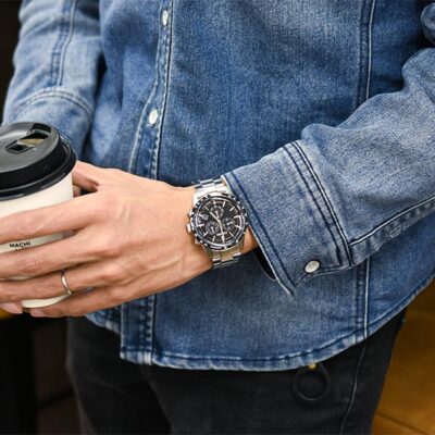 Pre-owned Citizen Collection Eco-drive Bl5594-59e Black Chronograph Men's Watch In Box