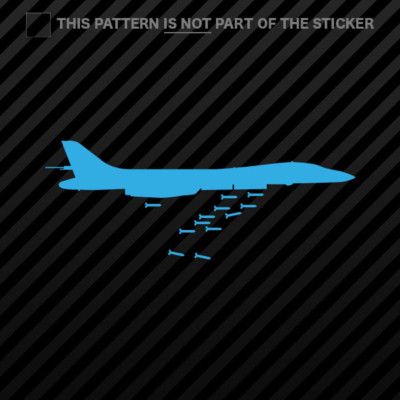 (2x) B1 Bomber Sticker Self Adhesive Vinyl lancer strategic bomber