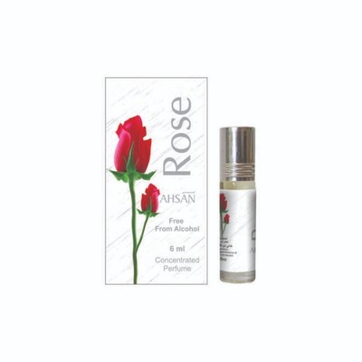 Ahsan Rose Perfume Oil Roll On Attar Alcohol Free For Unisex 6 ml