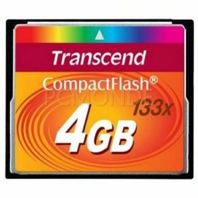 Transcend 4 GB 133x CompactFlash Memory Card (TS4GCF133)