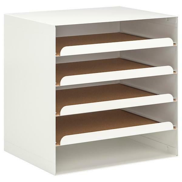 Ikea Briefablage Büro Brief Ablage Metall 4 Fächer Ablagesystem Schreibtisch