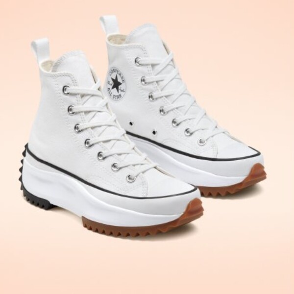 ダイナミックバー New Womens CONVERSE RUN STAR HIKE HI WHITE 166799C US W 6.5