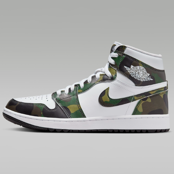 Nike Air Jordan 1 G Golf Shoes 'Camo / Region Green' (DQ0660