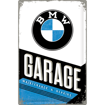 Nostalgic Art Tin Sign Bmw Garage Retro Logo 40 X 60 Cm