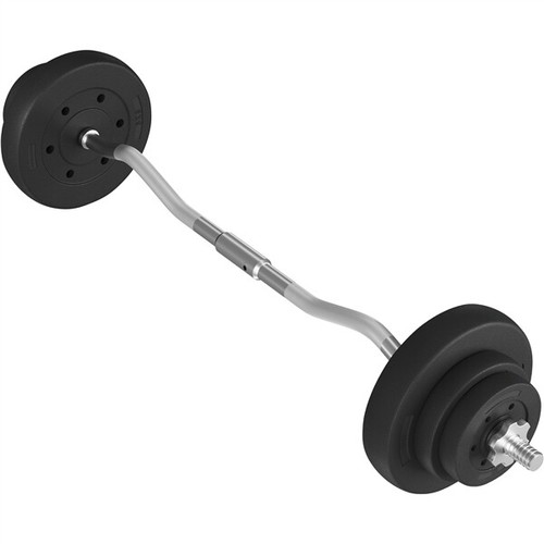 44lbs Weights Barbell Weight Set Weight Set for Home Gym Curl Bar with Weights