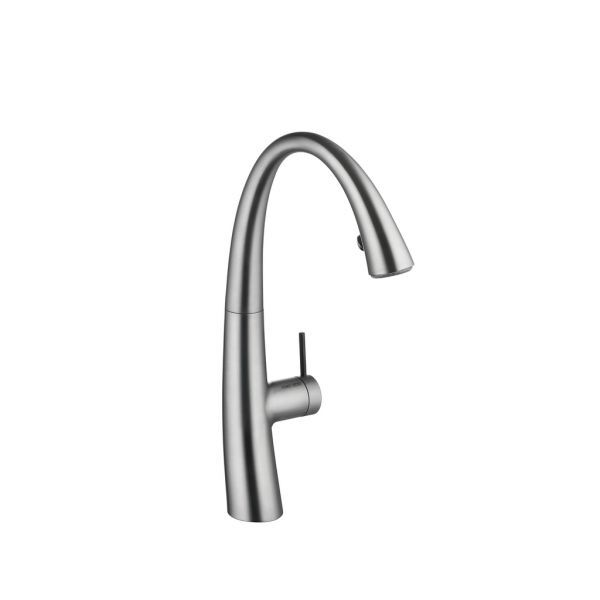 Zoe 1, Mixer Tap, Stainless Steel Finish, High Pressure