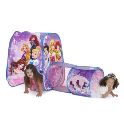 Playhut Disney Princess Adventure Hut Playhouse with Tunnel & 7 Princessess