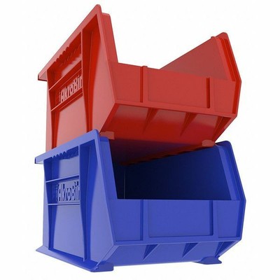 Akro-Mils 30240Blue Blue Hang And Stack Bin, 14-3/4"L X 8-1/4"W X 7"H, Inside