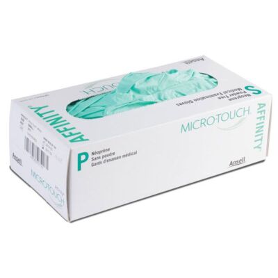 Micro-Touch Affinity Neoprene Exam Gloves X-SMALL 100/Bx Powder Free