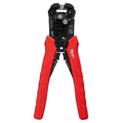 Milwaukee Self Adjusting Wire Stripper Cutter Comfort Grip Polypropylene Handle