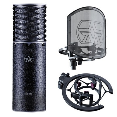 Aston Spirit Black Bundle Microphone Studio Production Set