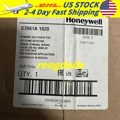 1PCS C7061A-1020 UV Flame Detector Brand New Honeywell Free Shipping