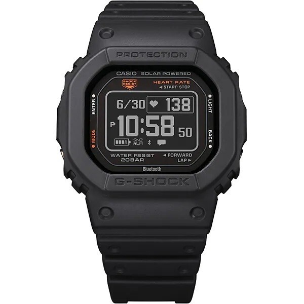 Pre-owned Casio G-shock Dw-h5600-1jr G-squad Sport Bluetooth Digital Smartwatch Men's