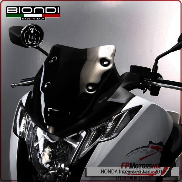 CUPOLINO PARABREZZA MOTO PER HONDA INTEGRA 700 FUME DARK BIONDI 8010327 2012>