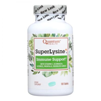 Quantum Health Super Lysine Plus Immune Support Tablets Supplement 180 Ct