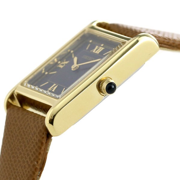 Pre-owned Seiko Selection Women's Watch Solar Leather Navy Brown Stpr068 Nano・universe