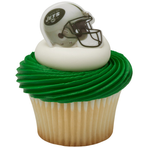 New York Jets Cupcake Rings Football