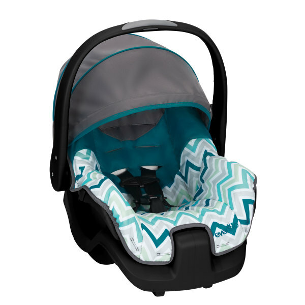 Evenflo Nurture Infant Car Seat Toddler Baby Comfort Carry Pivoting Shade Canopy