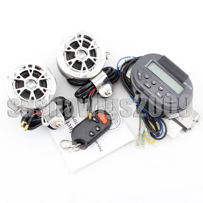 Radio Audio MP3 SD Card Slot Handlebar Speakers Amplifier Waterproof for Harley 