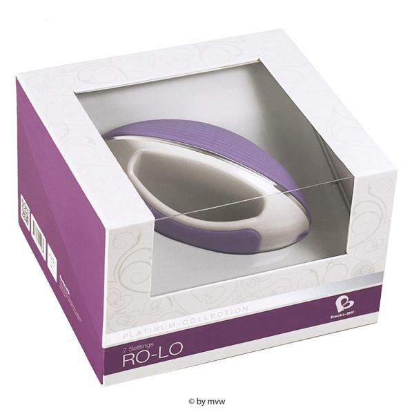 RO-LO Aufliegevibrator weiß/lila, Stimulator, Massage, 7 stufen Tiefenmassage