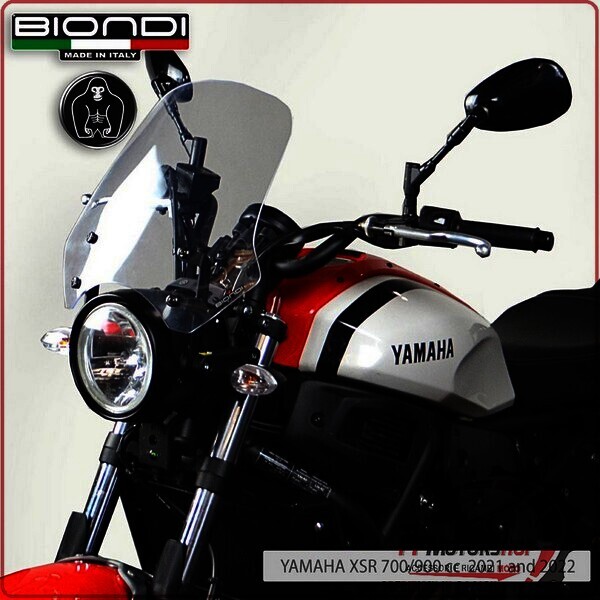 CUPOLINO PARABREZZA MOTO PER YAMAHA XSR 700/900 2021 TRASPARENTE BIONDI 8010420
