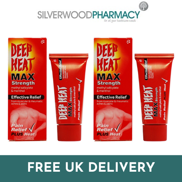 2x Deep Heat Max Strength Pain Relieving Cream For Muscular Aches - 35g