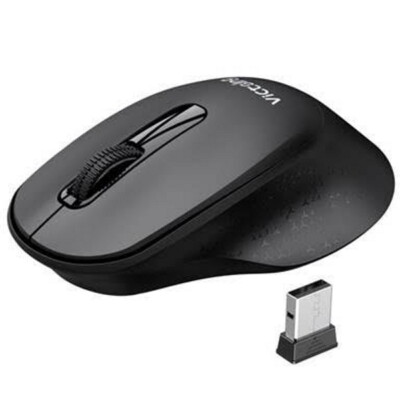 Victsing Mini Ergonomic Wireless Mouse 2.4G Quiet Mouse With USB Receiver