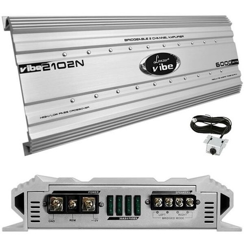 New Silver Lanzar VIBE2102N Vibe 6000 Watts 2 Channel MOSFET