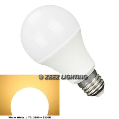 9W Soft Warm White LED Light Bulb A-Shaped A19 A21 E26 EQ. 75W Incandescent Lamp